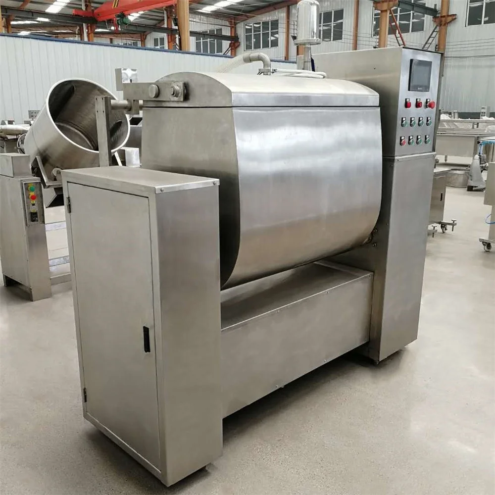 China factory price 50kg 100kg 200kg vacuum heavy horizontal dough kneading machine Mixer for industrial