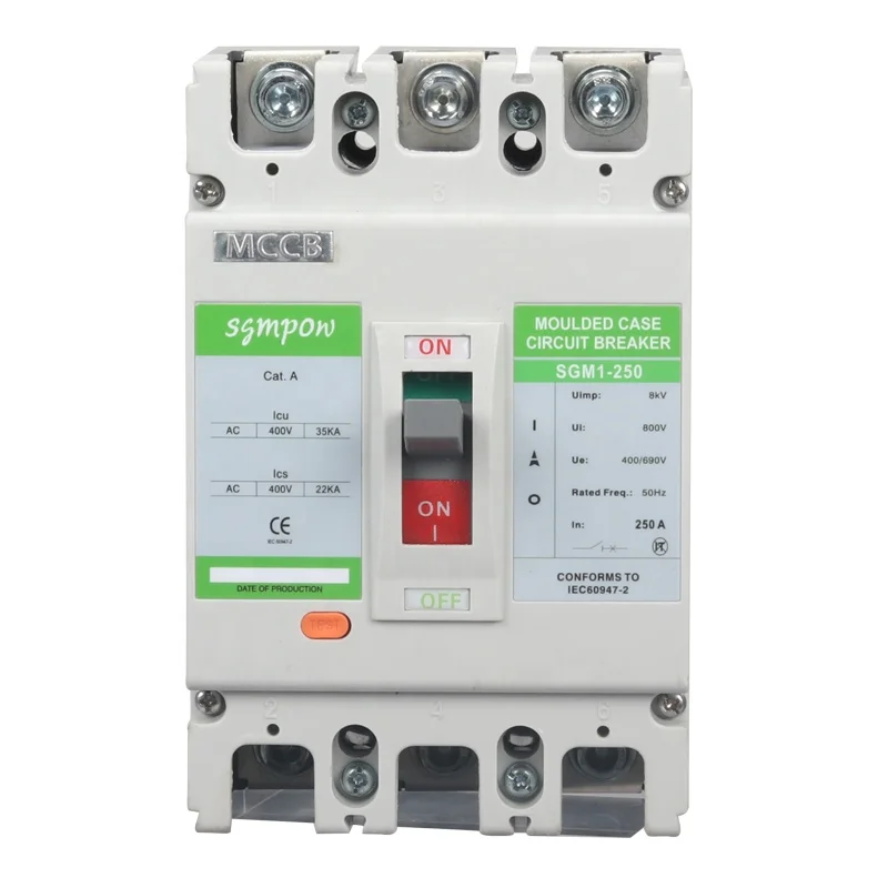 SGM1-250 250A 3P MCCB Moulded Case Circuit Breaker
