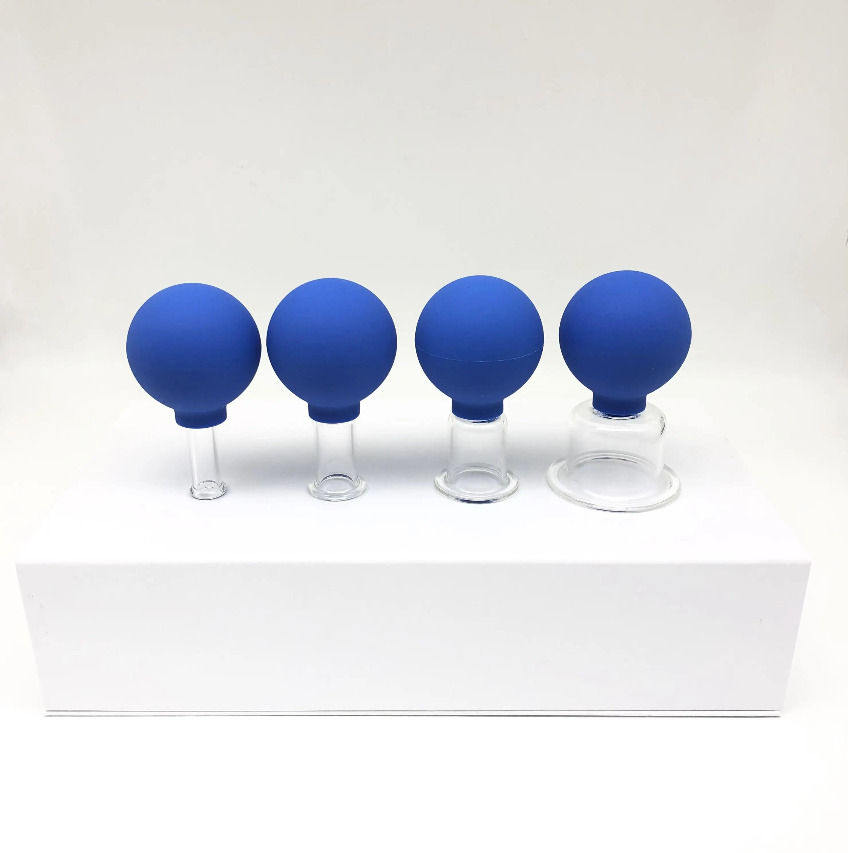 Silicone Facial Cupping Therapy Set - Eye and Face Vacuum Massage Cup Kit