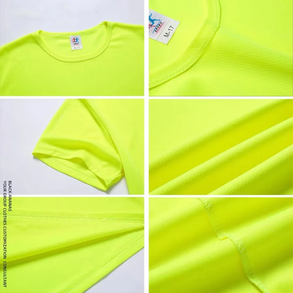 Wholesale High Quality Polyester Tshirts Sublimation T Shirts Plain Custom Printing White Black Blue Blank T-Shirt