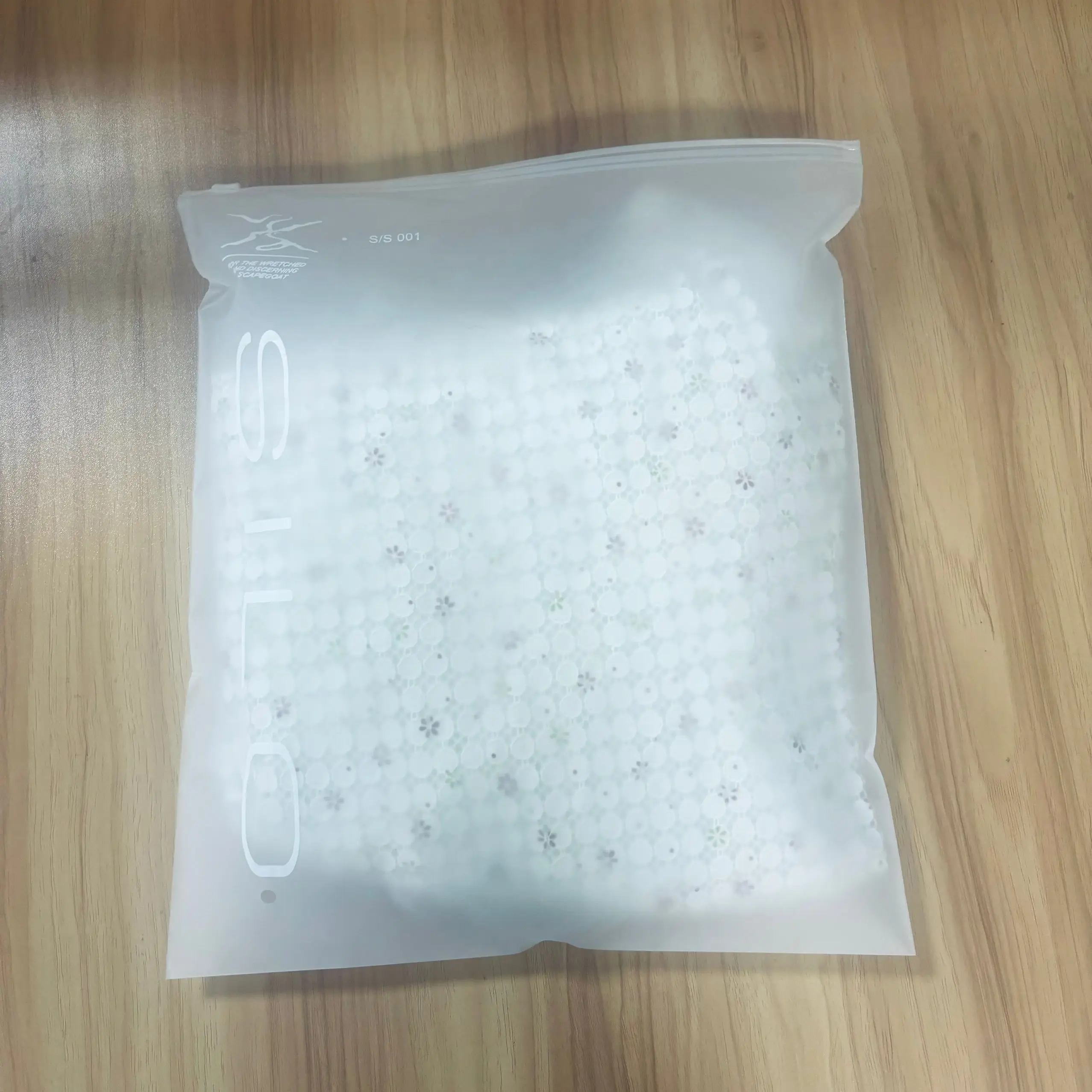 Custom Logo Clear Matte Zip Lock Plastic Underwear Zipper Bikini Swimming Clothes Packaging Bag