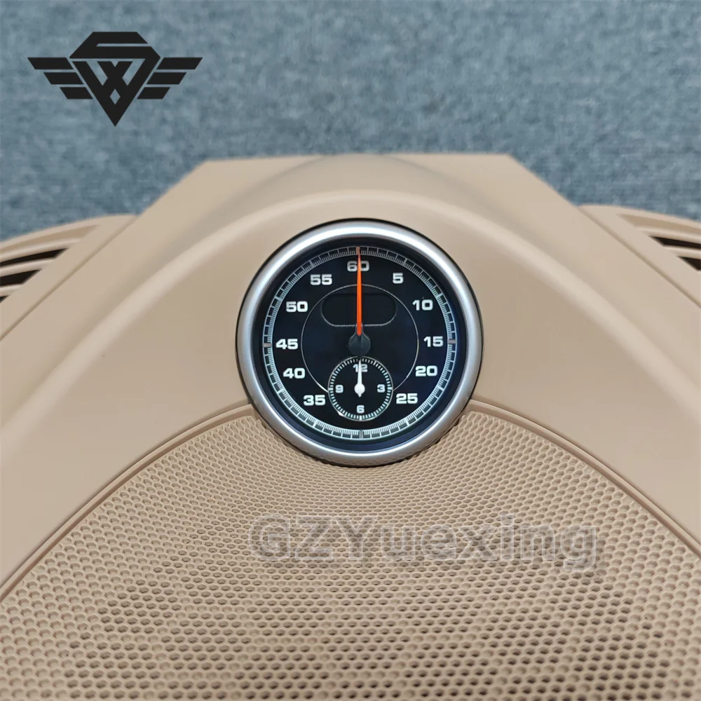 Dedicated for Porsche Cayenne 2010-2017 Analog Sport Chrono Stopwatch Sport Chrono Clock Dashboard Cover Interior Modification