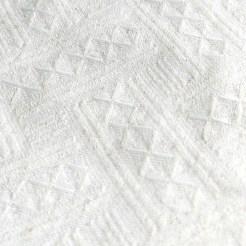 Golden Linen Look Curtain Fabric for Home Decor Blackout and Upholstery Material Knitted Technique for Curtains and Sofa