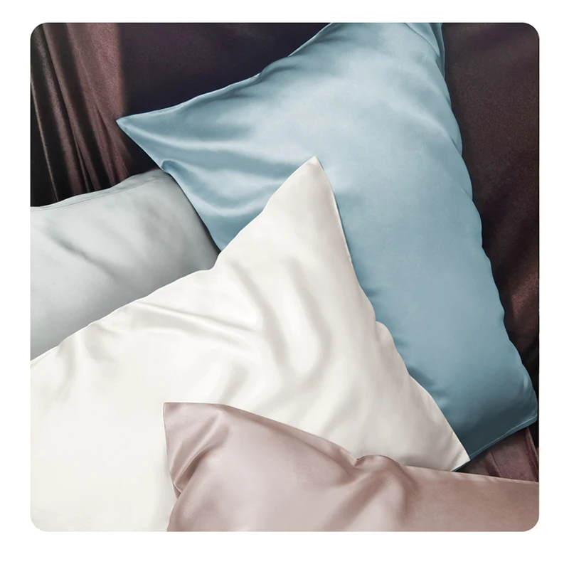 A 100% Mulberry silk pillowcase, add hyaluronic acid / silver ion beauty and skin care