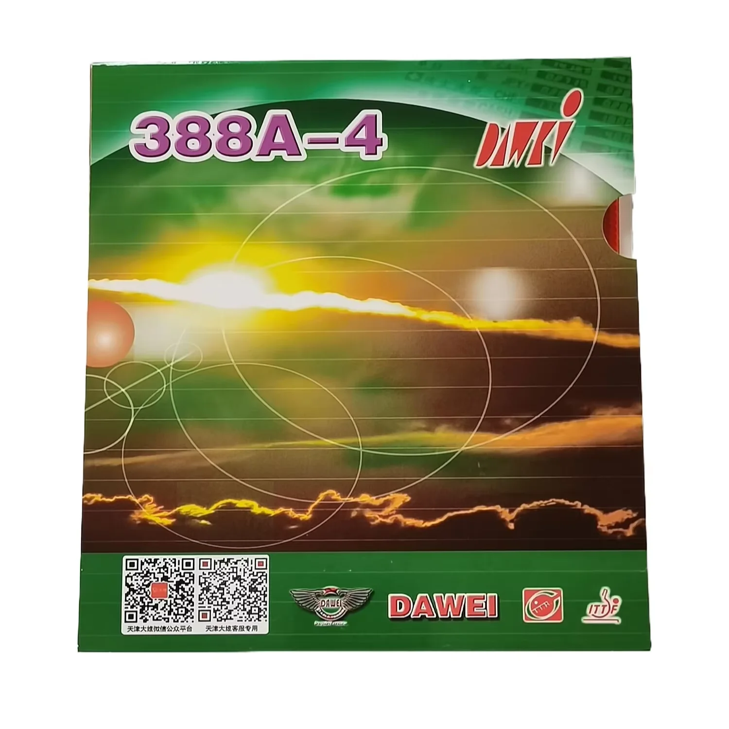 Outstanding Quality DAWEI 388A-4 STICKY RUBBER TRAINING ITTF APPROVED RUBBER