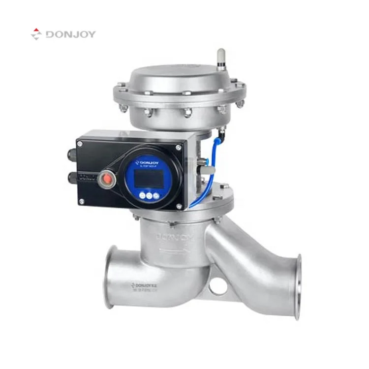 DONJOY sanitary shut off valve  PTFE steam globe type valve ss316l manual pneumatic shutoff valve  factory price