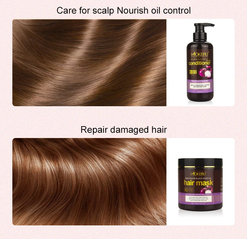 Best shampoo and conditioner red onion growth oil 100% natural red onion shampoo