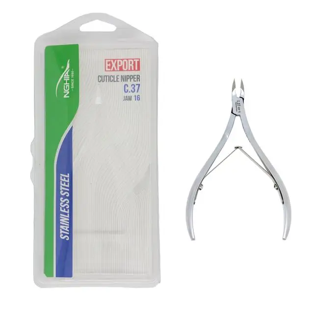 Nghia Professional  Stainless Steel Pedicure Vietnam Beauty Tools C37 Jaw 16 Cuticle Nippers For Manicure