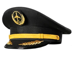 Изготовленный на заказ для вечеринок в стиле милитари капитан шляпы форма шапка пилота капитан шапки