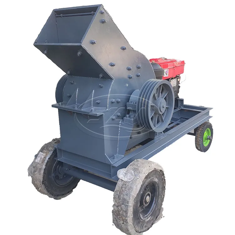 High Quality Pc600X400 Portable Limestone Hammer Crusher With Diesel Stone Mill Crusher Manufacturer