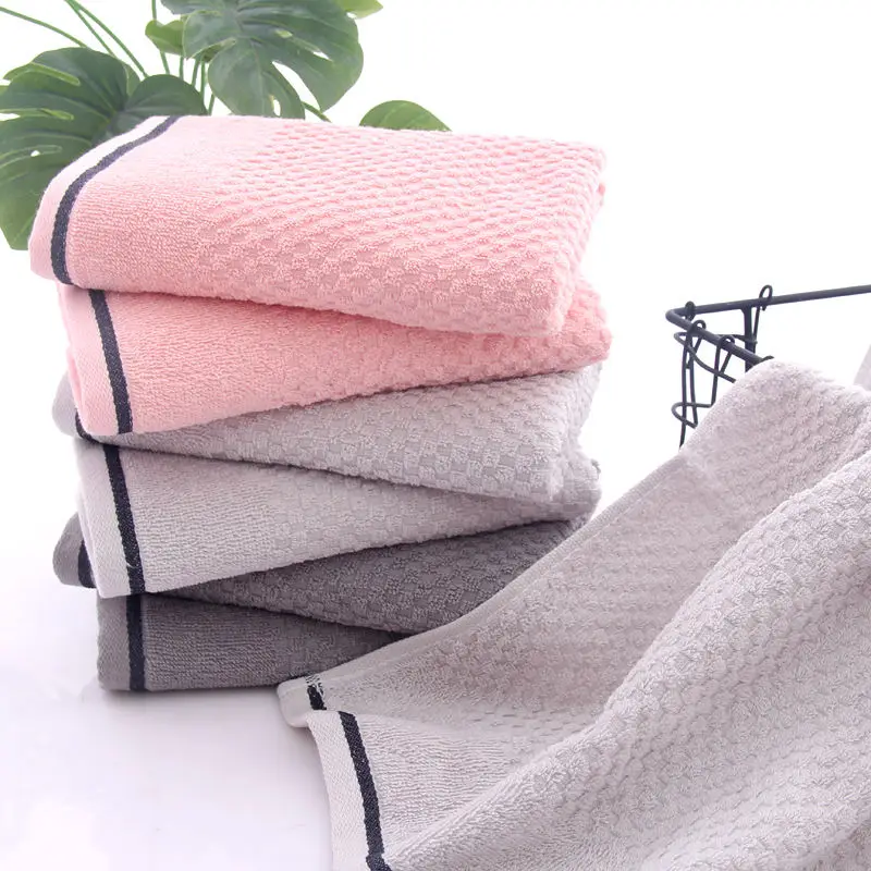 towel honeycomb waffle adult absorb water No shedding Breathable and absorbent towel