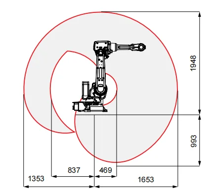 ABB Robot IRB2600 6 Axis Robotic Arm Laser Cutting Application Industrial Manipulator