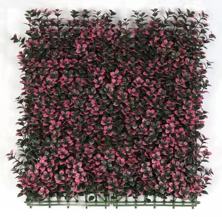 Factory Cheap Price Decor Mini Plant Decorative Flower Artificial Wall Grass Purple For Sale