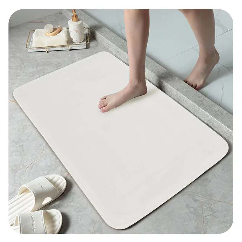 Wholesale Cheap Bathroom Comfort Non-Slip Mat Soft Wool Absorbent 100 Cotton Bath Mat For Shower Floor Drying Mat