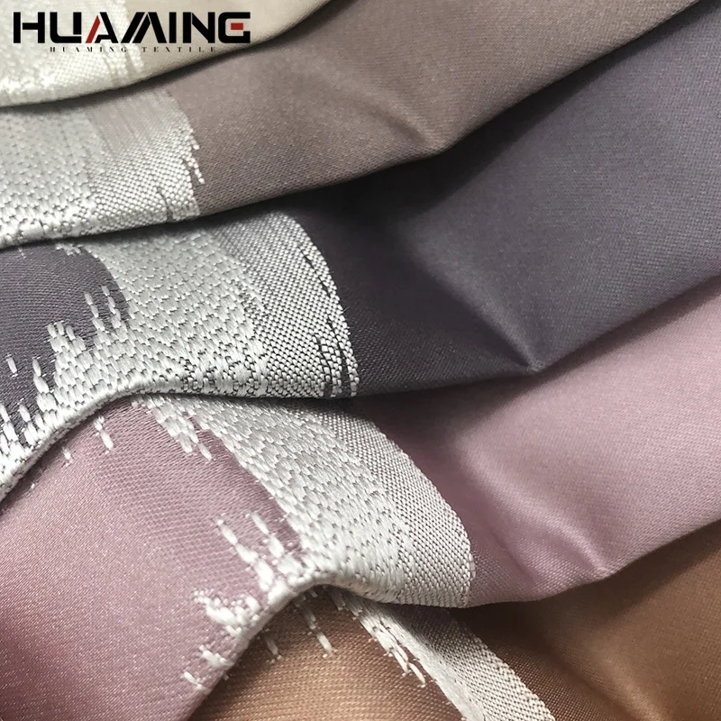 European Desgin Recycled 100% Polyester custom jacquard knit circle pattern print silk curtain fabric