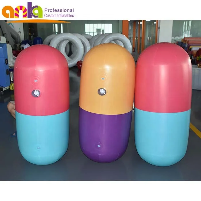 Promotional advertising inflatable pills capsule with logo