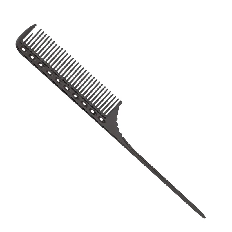 Metal Fine Tooth Hair Dyeing Comb Salon Tool Stainless Steel Hair Pick Comb Space Aluminum Hair Comb