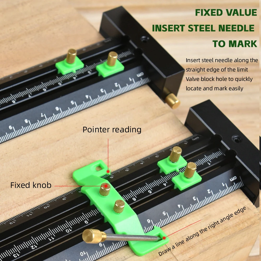 6inch/14inch Scribing Line t Square Ruler Aluminum Alloy T-type Measuring Rulers