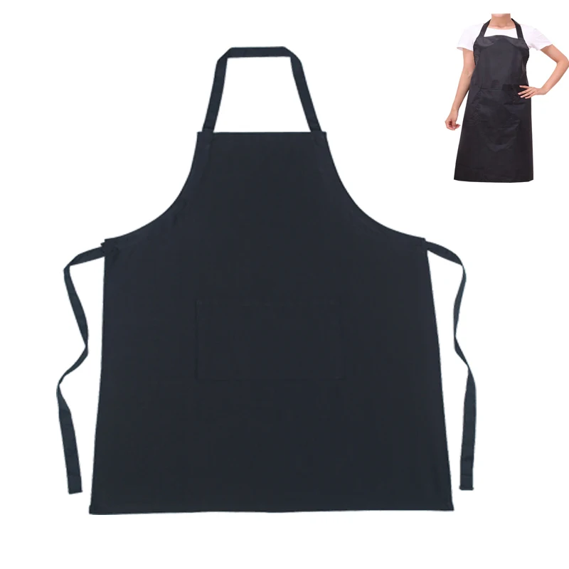 Cheap Plain Black Aprons Waterproof Apron For Women Car Wash Apron