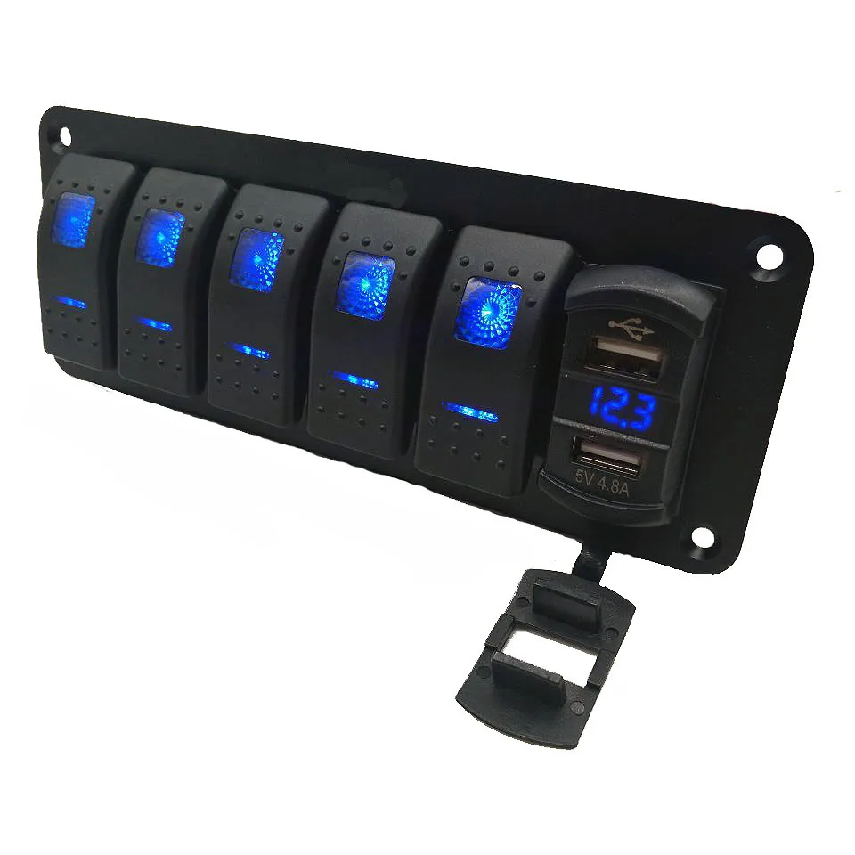 Multifunction Boat Marine Electrical Switch Panel For Boat RV Truck