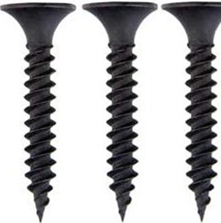 Drywall Nail Black Wallboard Nail Phosphatized Gypsum Board Screw Double-Line Self-Tapping Screw