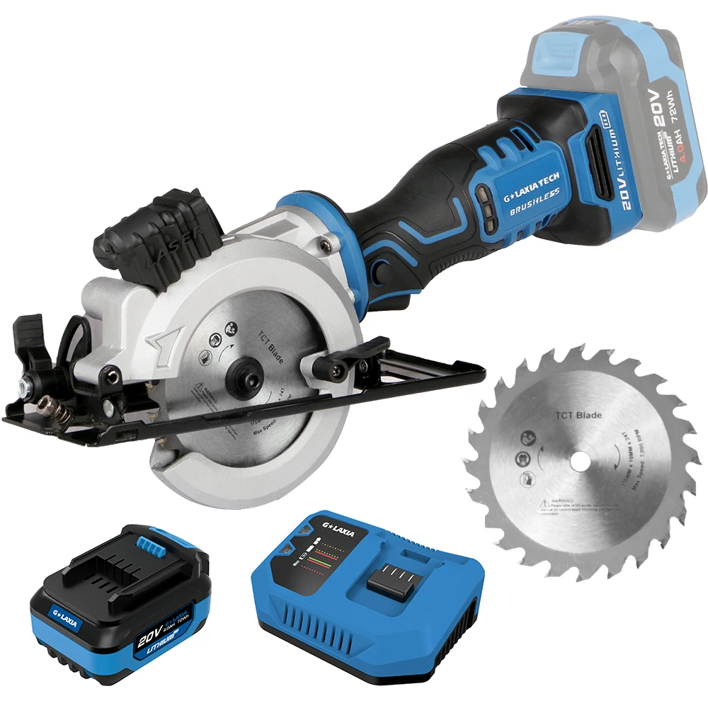 20V Cordless Brushless 4-1/2 In. Mini-circular Saw