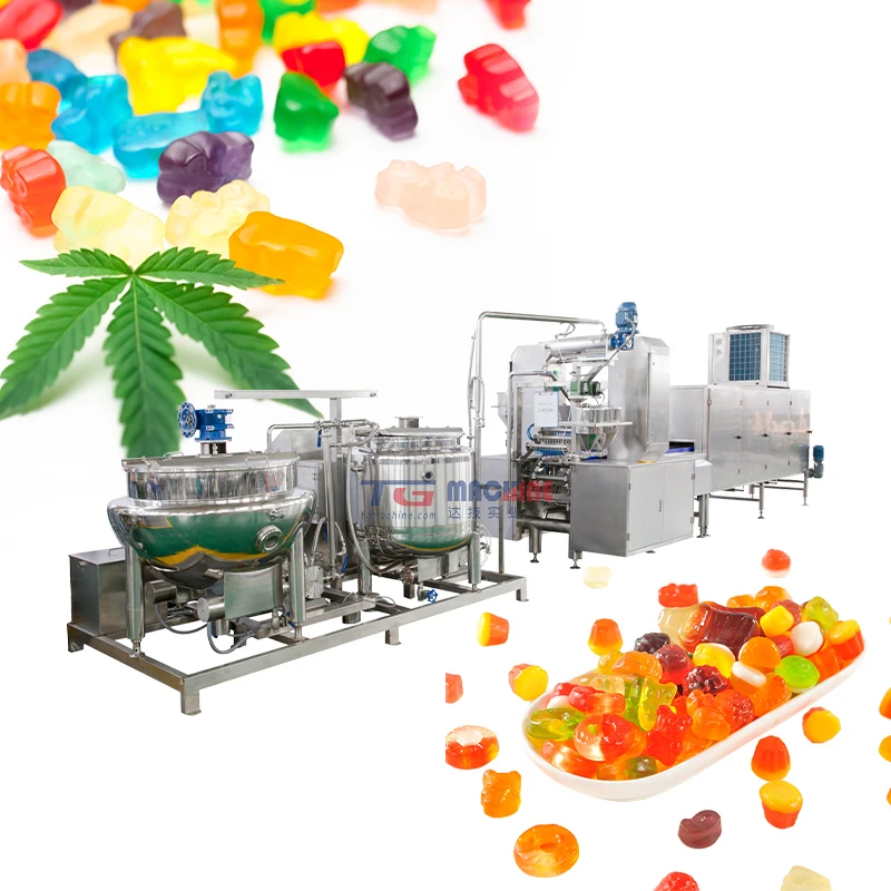 Shinwei Automatic snack make machine pectine gelatin gummy jelly candy production line equipment make vitamin gummy bear