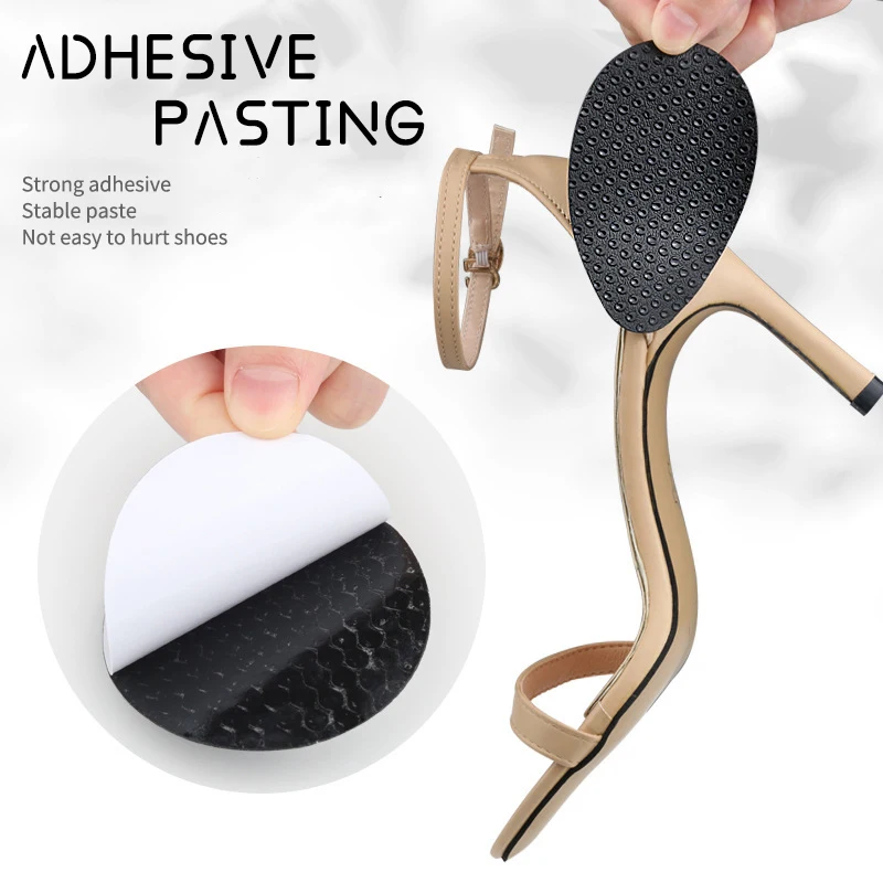 Self-Adhesive Non-Skid Shoe Pads Non-Slip Rubber Cushion Soles Protector Stickers for Men and Women
