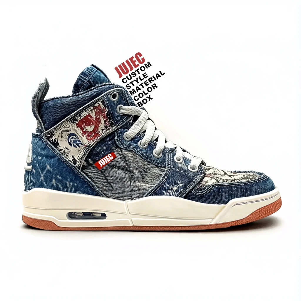 men luxury designer tennis shoe custom Denim Unisex Casual shoes Chunky Sneakers Footwear mens basketball shoes high quality