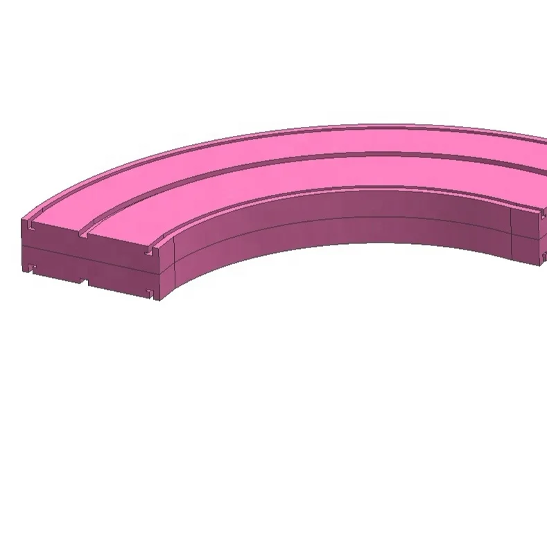Plastic flat top curve conveyor belt