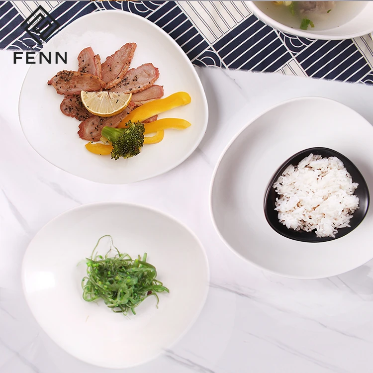 New product western style cobblestone design black matte ceramic 16 piece dinnerware set