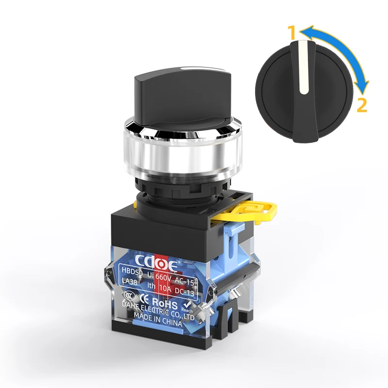 Монтажное отверстие 30 мм, хромированный латунный корпус, панель для яхты, переключатель ВКЛ./ВЫКЛ., токарный станок, поворотный стоп-сигнал