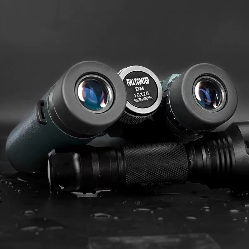 BIJIA 10x26mm HD Small Portable Compact Binoculars  High Quality for Adults for Hunting,Bird Watching,Sightseeing,Outdoor Sport