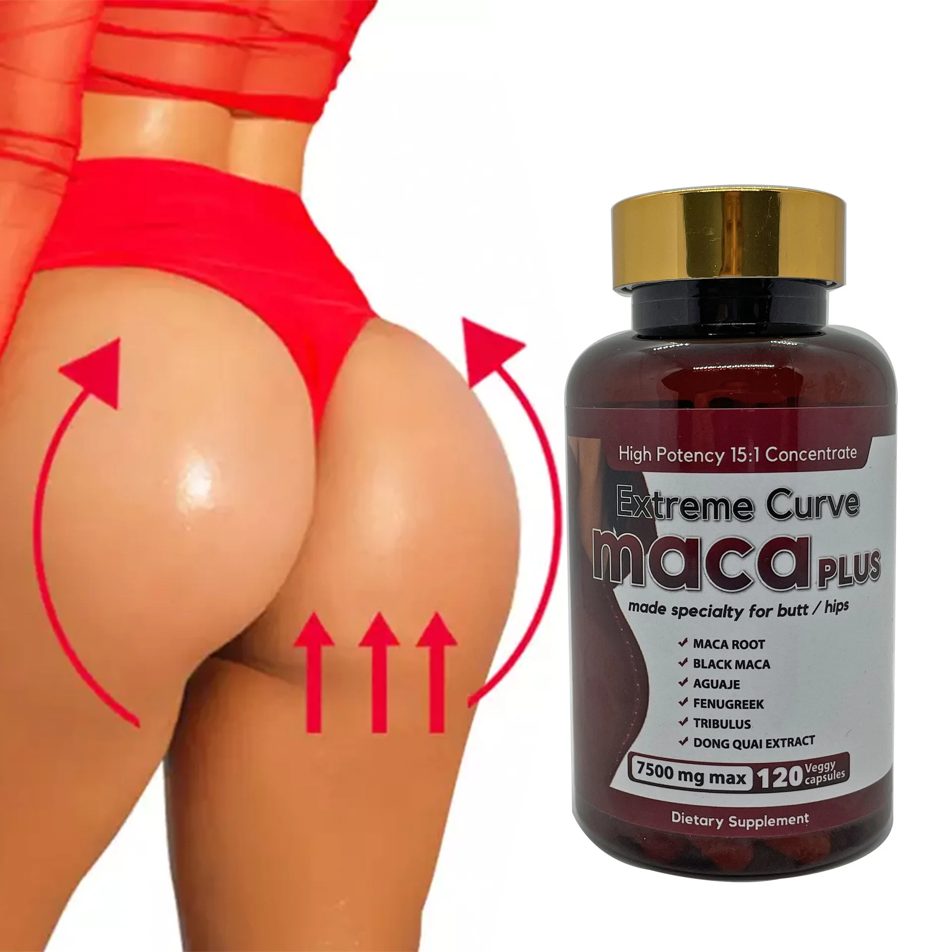 Wholesale Butt Enhancement Capsules Hip&Big Butt Lift Pills for Glute Growth Lifting and Firming Big Hip Capsules