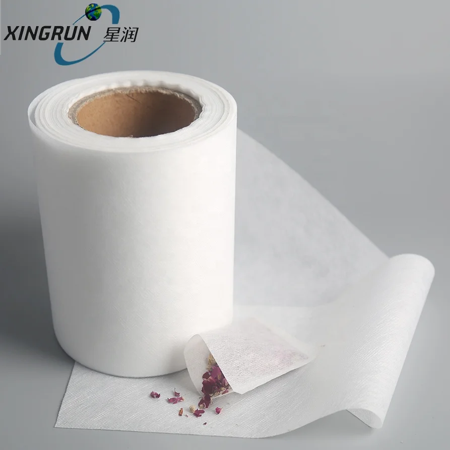 Food Grade PLA Material Soilon Spunbond Knit Type Empty Tea Bag