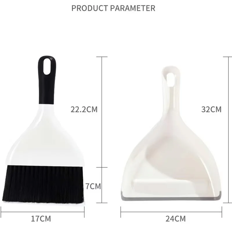 Heavy duty Plastic Small Desktop Bed Sweeper Set Brush Hard Long Hair Brush Broom Dustpan Set Cleaning brush
