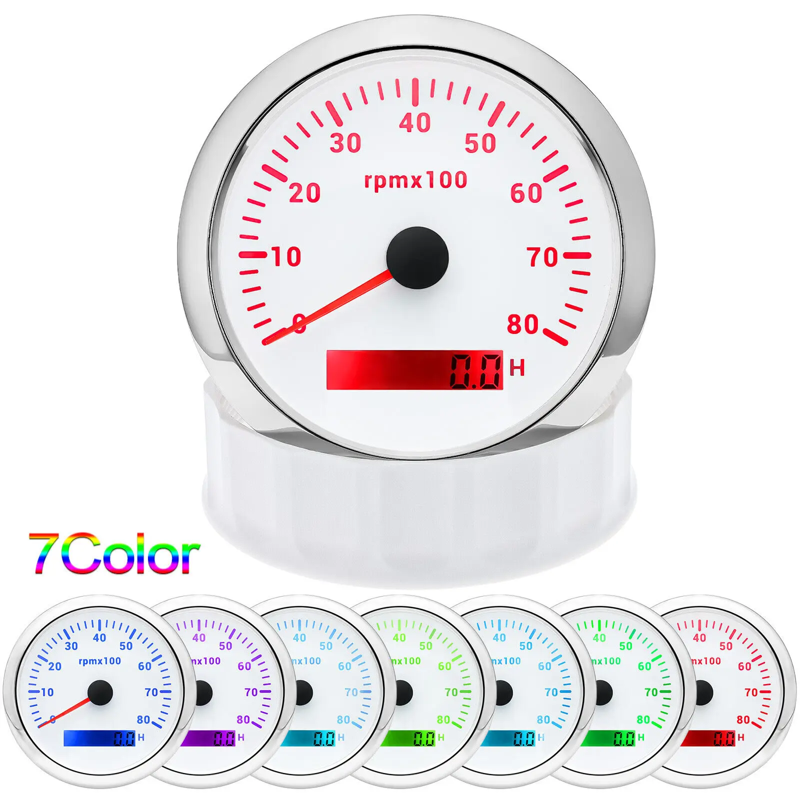85MM GPS Speedometer 160MPH&85mm Tachometer 8000RPM Gaugefor Boat Car Truck ATV