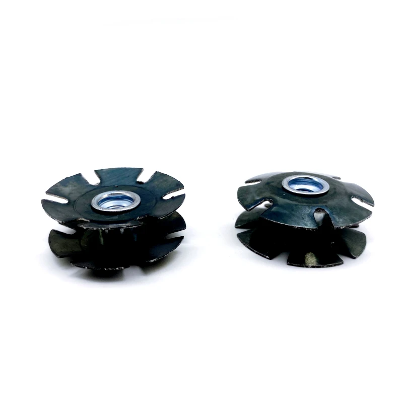 Front fork lifting center for mountain bikes, thick sunflower nut, suitable 28.6 front fork round tube stars crown insert nut