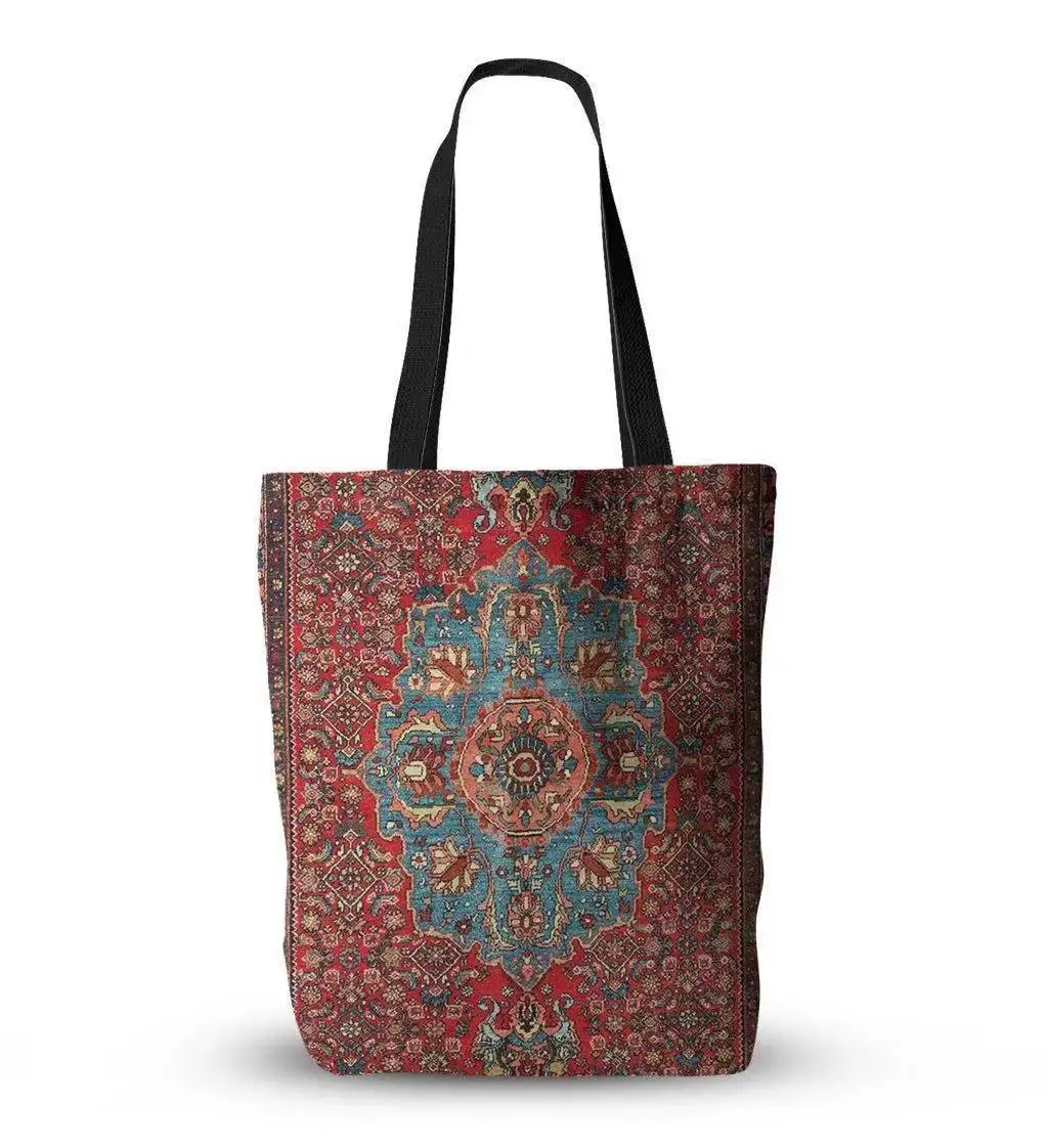 
2021 New Bohemian Canvas Bag Turkey Persian Pattern Shoulder Bag Canvas Shopping Bag 