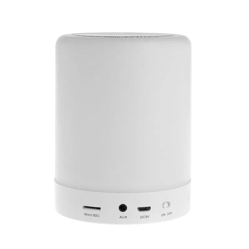 Умный ночник с сенсорным управлением прикроватная лампа беспроводной динамик портативная светодиодная подсветка музыкальный мини-динамик