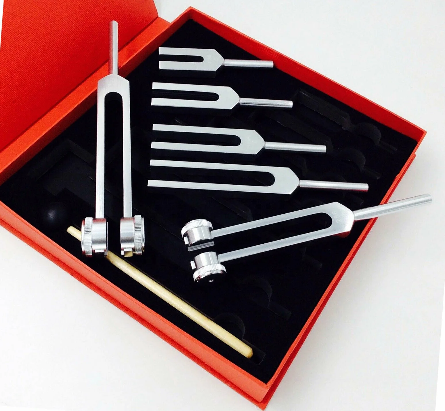  Безопасность точки 6 шт набор камертоны ЛОР-инструменты профессиональные медицинские Диагностические испытания вилка молоток ball чакра инструменты