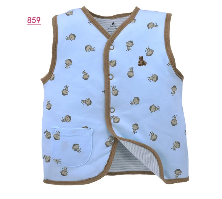 
New autumn and winter new product newborn plus cotton warm vest baby vest baby clothes 