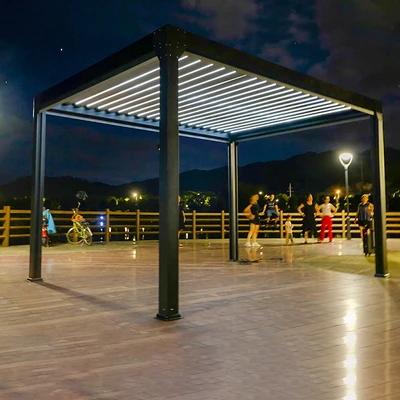 Acero Galvanizado de Acero pergola outdoor PVC aluminium pergola and gazebos outdoor
