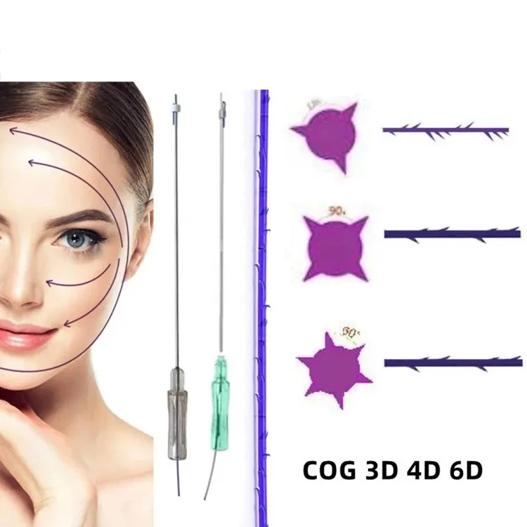 Cog Pdo Thread Cog 3d 4d 18g 19g 21g 23g 60mm 90mm Lift Blunt W Canula korea Pdo Thread For Face Lift