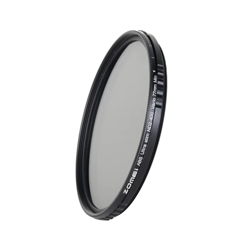 Zomei New Filter Lens Fader Variable ND Filter ABS Anti-lock Fader ND2-400 Adjustable Filter No X spot