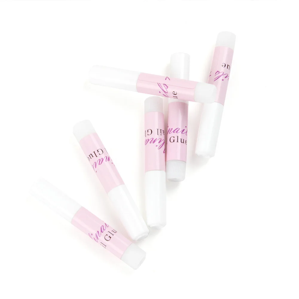 low price wholesale 1ml 2ml 7ml custom sticker logo nail glue for press on nails