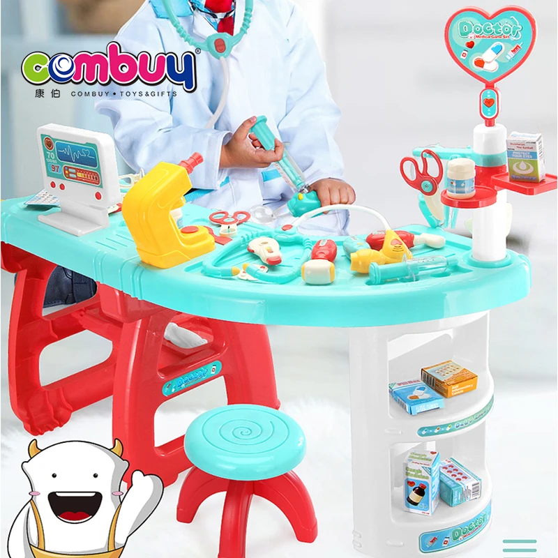 Маленькая клиника стол Электрический Свет Звук пластиковая детская игрушка врач набор