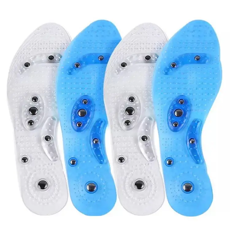New Product Pvc Magnets Mindinsole Acupressure Magnetic Massaging Insoles For Plant Foot Slimming