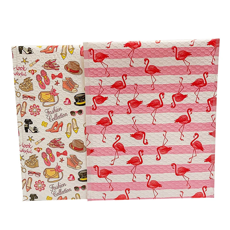Custom Pink Mailer Bubble Shipping Delivery Bag With Bubble Wraps, Packaging Bags For Clothes Bubble Wrap