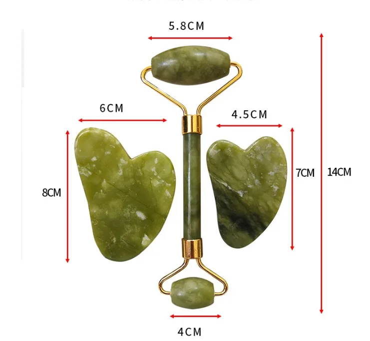 Hot sell Manufacturers wholesale jade roller beauty container jade massager jade roller massage stick